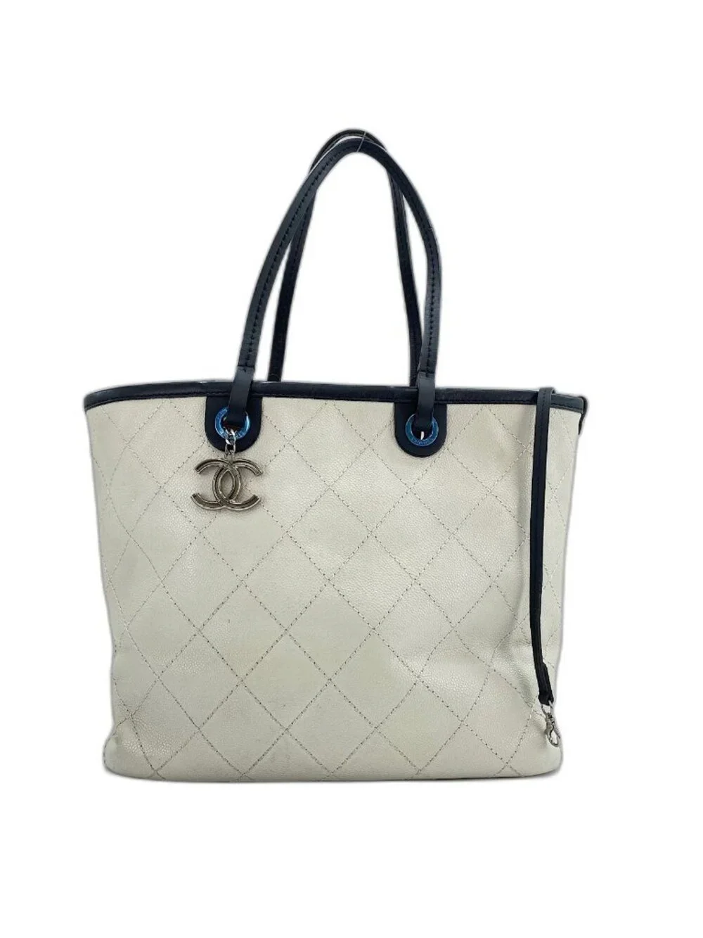 Chanel Tote Quilted White